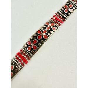 Tibetan Silver Bracelet Handmade Boho